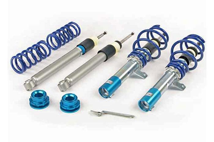 GF150143, Triple-S Schroefset, VW Golf V 1.4/ TSi/ 1.6/ 2.0/ 2.0T/ DSG/ 1.9TDi veerpootdiameter 50/55 mm!! (Excl.4 Motion) 1K 10/2003-02/2009, 1105KG max vooraslast, Niet geschikt voor Stationwagen, Bij deze set zijn verkorte koppelstangen noodzakelijk, deze zijn los verkrijgbaar.